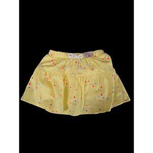 NWT  Girls Size 4 Yellow Polka Dot Tiered Skort – Scooter Skirt with Shorts